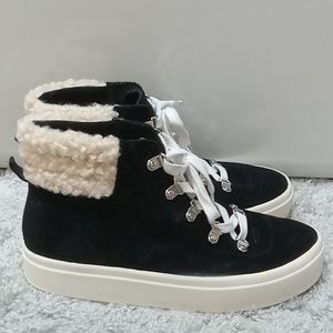 *Final Price* Sole Society Faux Fur Suede Sneaker Booties